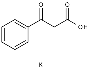 Benzenepropanoic acid, β-oxo-, potassium salt (1:1) Struktur