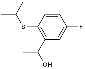 5-Fluoro-α-methyl-2-[(1-methylethyl)thio]benzenemethanol 结构式