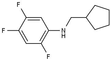N-(Cyclopentylmethyl)-2,4,5-trifluorobenzenamine 结构式