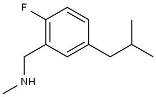 1-(2-fluoro-5-isobutylphenyl)-N-methylmethanamine Structure