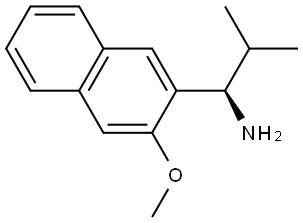 (1R)-1-(3-METHOXYNAPHTHALEN-2-YL)-2-METHYLPROPAN-1-AMINE Structure