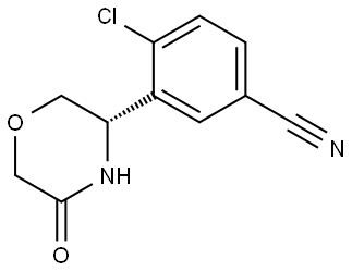 3-((3S)-5-OXOMORPHOLIN-3-YL)-4-CHLOROBENZENECARBONITRILE