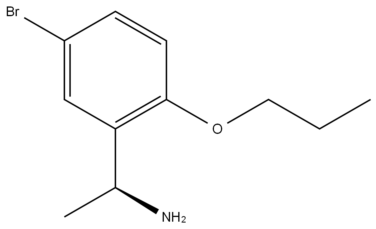 (1S)-1-(5-BROMO-2-PROPOXYPHENYL)ETHAN-1-AMINE Struktur