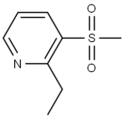2-Ethyl-3-(methylsulfonyl)pyridine 结构式