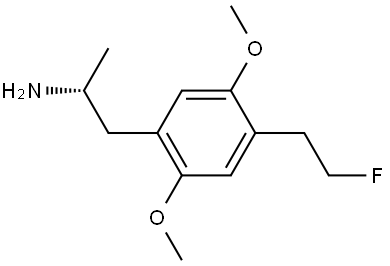 (S)-1-(4-(2-fluoroethyl)-2,5-dimethoxyphenyl)propan-2-amine Structure