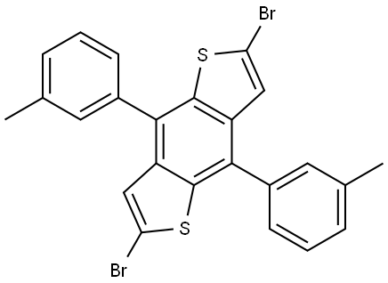2,6-dibromo-4,8-di-m-tolylbenzo[1,2-b:4,5-b']dithiophene Structure