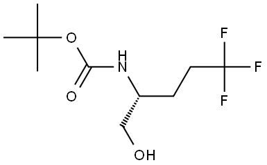 tert-Butyl (R)-(5,5,5-trifluoro-1-hydroxypentan-2-yl)carbamate Struktur