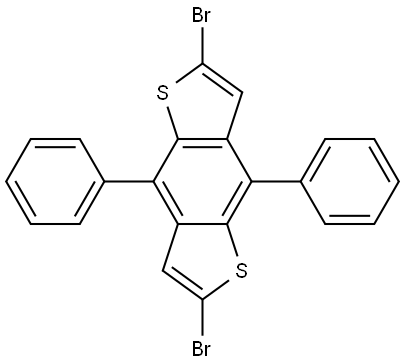 2,6-dibromo-4,8-diphenylbenzo[1,2-b:4,5-b']dithiophene Structure