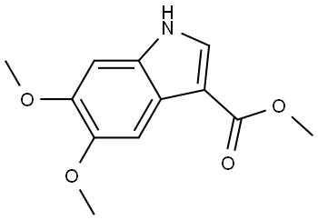 methyl 5,6-dimethoxy-1H-indole-3-carboxylate Structure