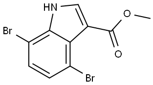 methyl 4,7-dibromo-1H-indole-3-carboxylate Structure