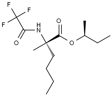 (S)-(S)-sec-butyl 2-methyl-2-(2,2,2-trifluoroacetamido)hexanoate Structure