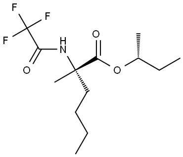 (S)-(R)-sec-butyl 2-methyl-2-(2,2,2-trifluoroacetamido)hexanoate Structure