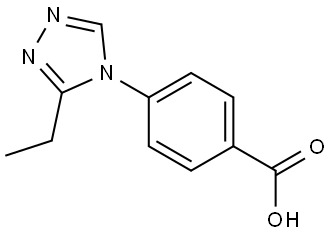 Benzoic acid, 4-(3-ethyl-4H-1,2,4-triazol-4-yl)- Structure