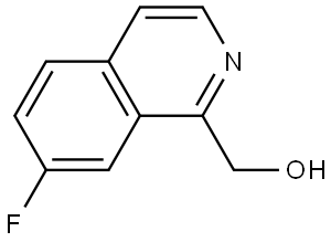 (7-Fluoroisoquinolin-1-yl)methanol Struktur