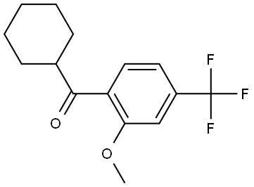 Cyclohexyl[2-methoxy-4-(trifluoromethyl)phenyl]methanone Structure