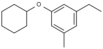 1-(Cyclohexyloxy)-3-ethyl-5-methylbenzene Structure