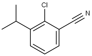 2-Chloro-3-(1-methylethyl)benzonitrile Structure