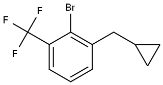 2-Bromo-1-(cyclopropylmethyl)-3-(trifluoromethyl)benzene Structure