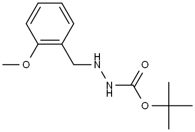 tert-butyl 2-(2-methoxybenzyl)hydrazine-1-carboxylate 结构式