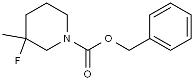 benzyl 3-fluoro-3-methylpiperidine-1-carboxylate 结构式
