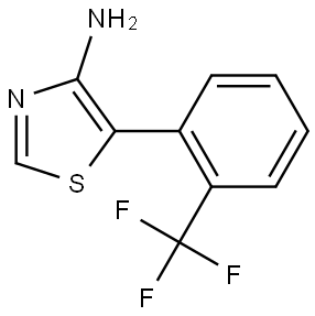 4-Amino-5-(2-trifluoromethylphenyl)thiazole Structure