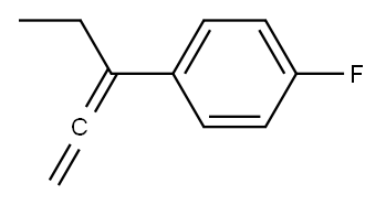 1-fluoro-4-(penta-1,2-dien-3-yl)benzene Struktur