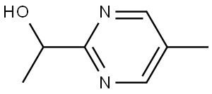 1-(5-methylpyrimidin-2-yl)ethan-1-ol Struktur