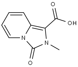 Imidazo[1,5-a]pyridine-1-carboxylic acid, 2,3-dihydro-2-methyl-3-oxo- Struktur