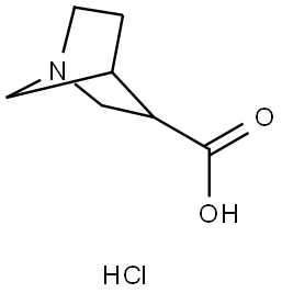 1-Azabicyclo[2.2.1]heptane-3-carboxylic acid hydrochloride Struktur