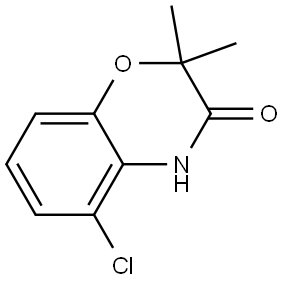 5-chloro-2,2-dimethyl-4H-benzo[1,4]oxazin-3-one Structure