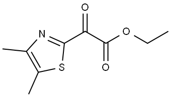 ethyl 2-(4,5-dimethylthiazol-2-yl)-2-oxoacetate 化学構造式