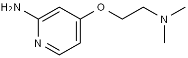 4-(2-(dimethylamino)ethoxy)pyridin-2-amine 结构式