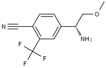 3-[(1R)-1-AMINO-2-METHOXYETHYL]-5-(TRIFLUOROMETHYL)BENZONITRILE Structure