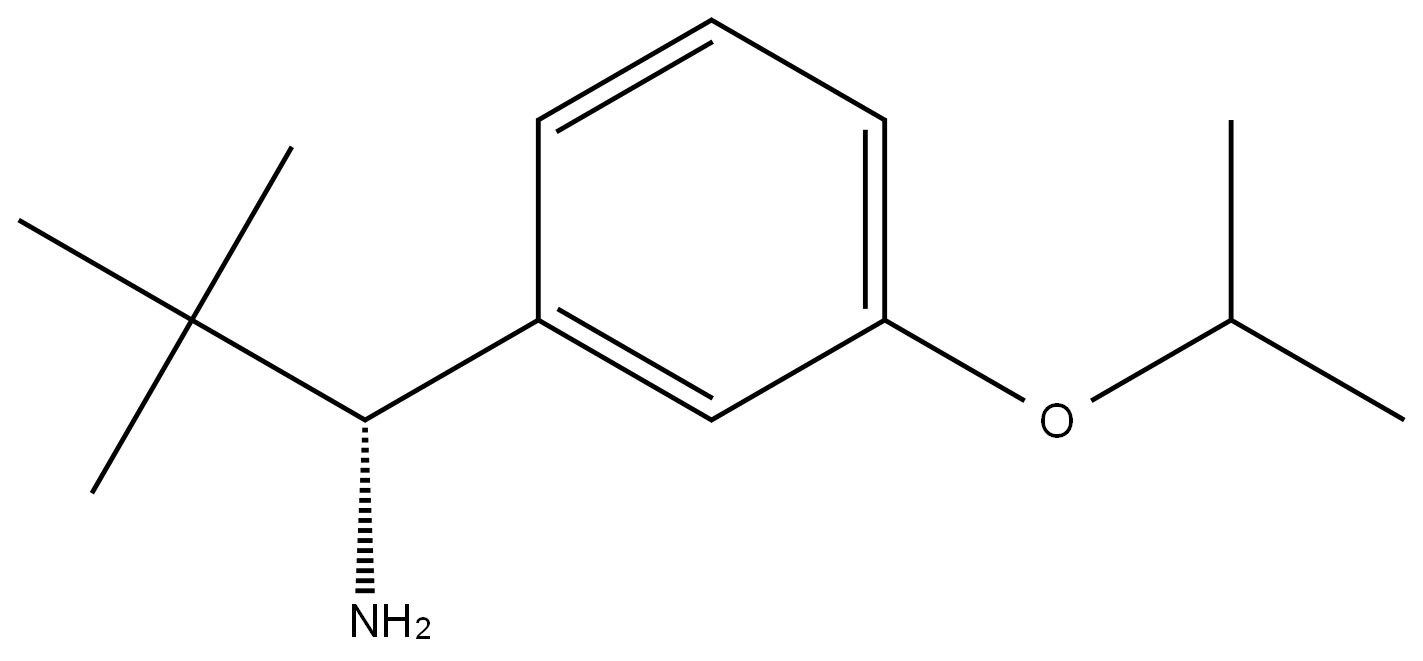 (R)-1-(3-isopropoxyphenyl)-2,2-dimethylpropan-1-amine Structure