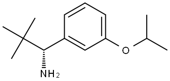 (R)-1-(3-isopropoxyphenyl)-2,2-dimethylpropan-1-amine Structure