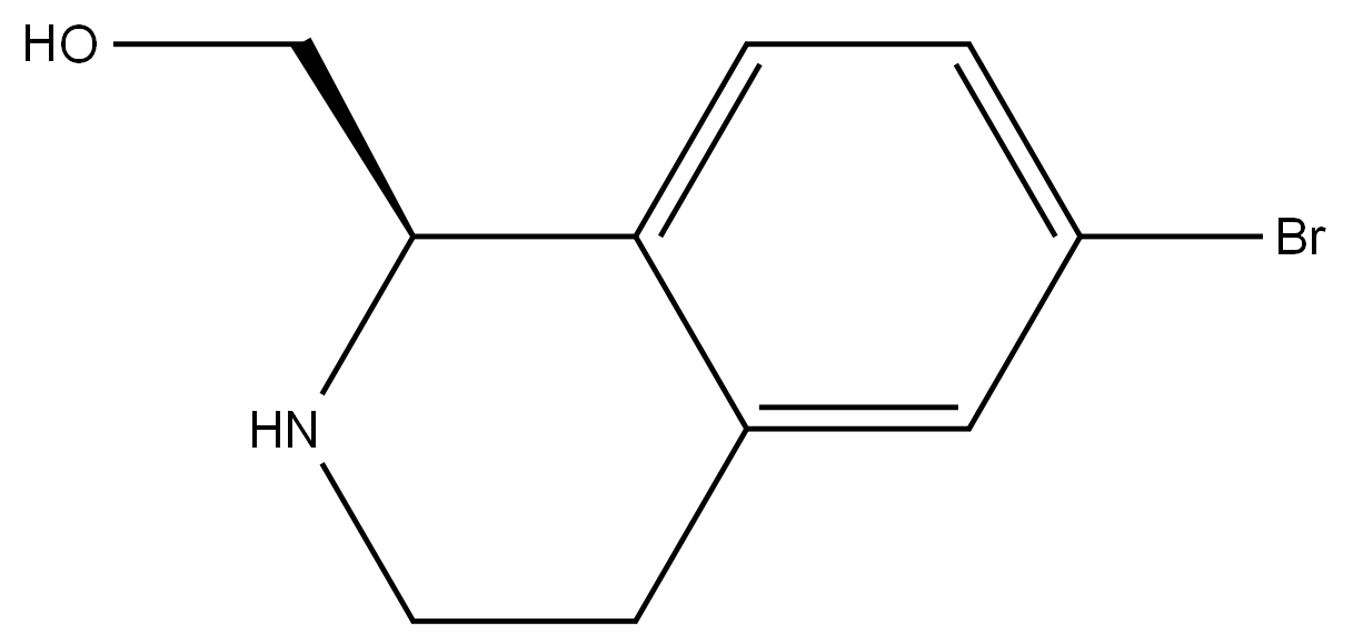 (6-bromo-1,2,3,4-tetrahydroisoquinolin-1-yl)methanol Structure