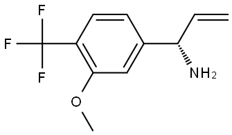 (1S)-1-[3-METHOXY-4-(TRIFLUOROMETHYL)PHENYL]PROP-2-EN-1-AMINE Struktur