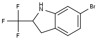 1H-Indole, 6-bromo-2,3-dihydro-2-(trifluoromethyl)- Structure