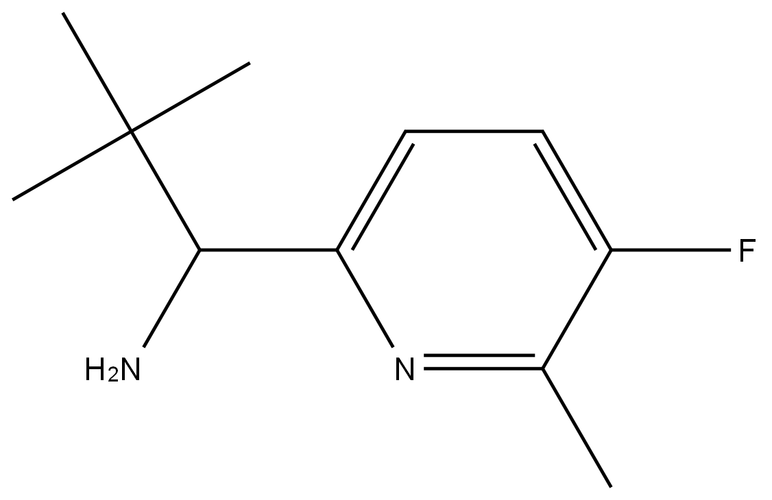 1-(5-FLUORO-6-METHYL (2-PYRIDYL))-2,2-DIMETHYLPROPYLAMINE Structure