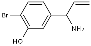 5-(1-AMINOPROP-2-EN-1-YL)-2-BROMOPHENOL Struktur