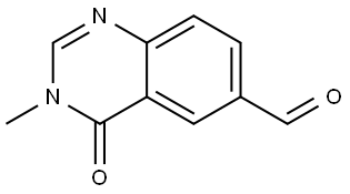 3-Methyl-4-oxo-3,4-dihydroquinazoline-6-carbaldehyde Struktur