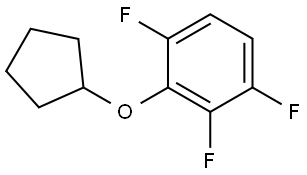 2-(Cyclopentyloxy)-1,3,4-trifluorobenzene Structure