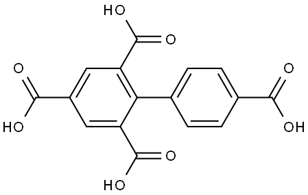 1,1'-biphenyl-2,4,4',6-tetracarboxylic acid Struktur