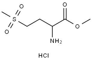 methyl 2-amino-4-(methylsulfonyl)butanoate hydrochloride Struktur