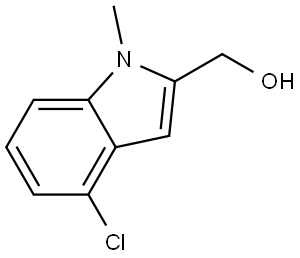 (4-Chloro-1-methyl-1H-indol-2-yl)methanol Struktur