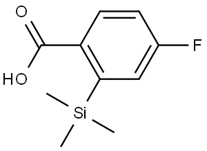 4-fluoro-2-(trimethylsilyl)benzoic acid 结构式