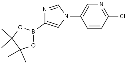 1-(6-Chloro-3-pyridyl)-1H-imidazole-4-boronic acid pinacol ester Struktur