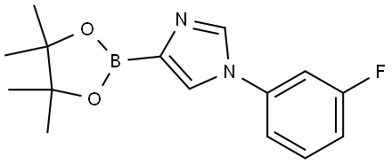 1-(3-Fluorophenyl)-1H-imidazole-4-boronic acid pinacol ester Structure