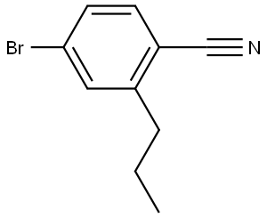 4-bromo-2-propylbenzonitrile 结构式