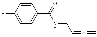 N-(buta-2,3-dien-1-yl)-4-fluorobenzamide Struktur